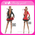 Sexy Halloween Devil Costume with Tutu & Stand Collar